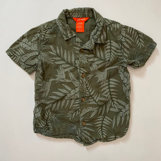 Green Button-Up Shirt (3T)