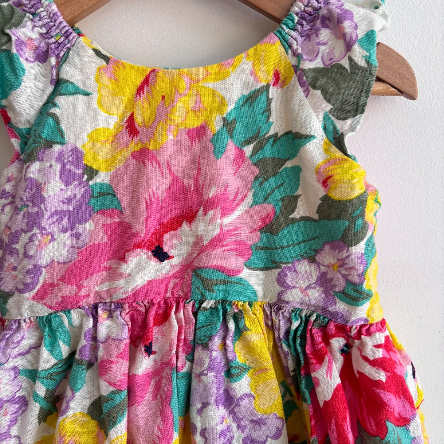 Linen Blend Floral Dress (2Y)