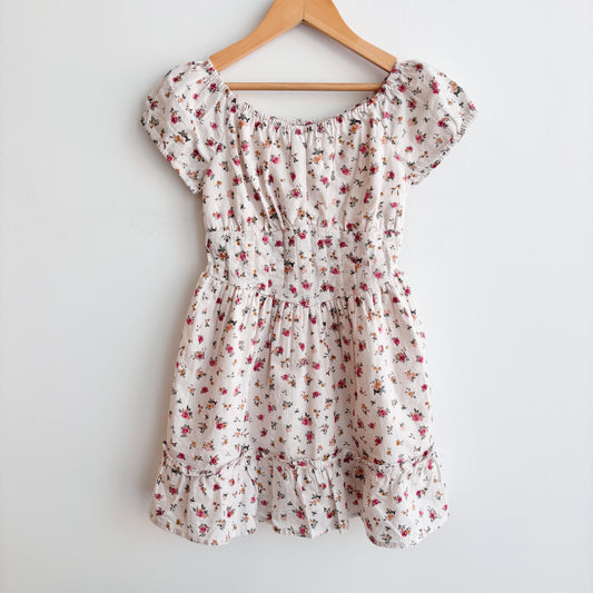 White Floral Dress (5/6Y)