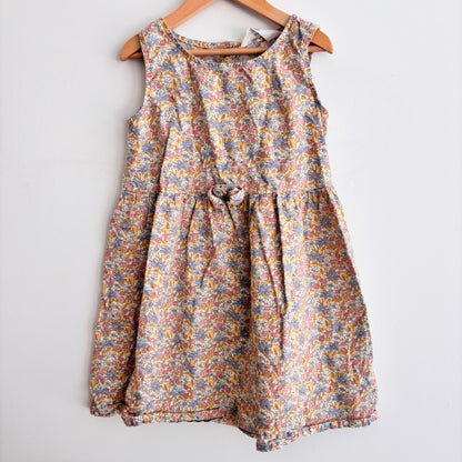 Cotton Sleeveless Flower Dress (7-8Y)