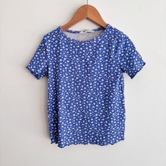 Blue Ribbed Tee (6-8Y)