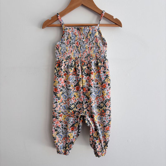 Soft Floral Romper (6-12M)