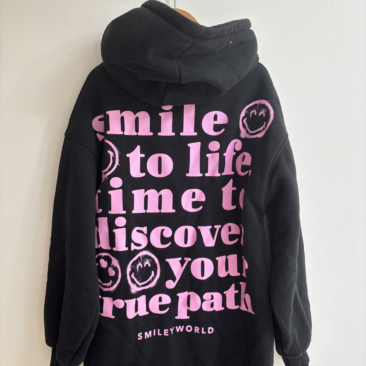Smiley Sweatshirt Dress / Long Sweatshirt (9Y)