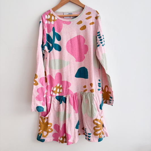 Pink Cotton Floral Dress (10Y)