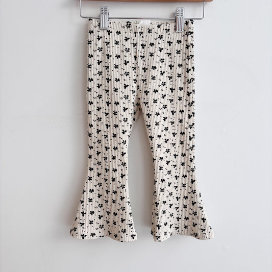 Ribbed FLoral Leggings (3Y)