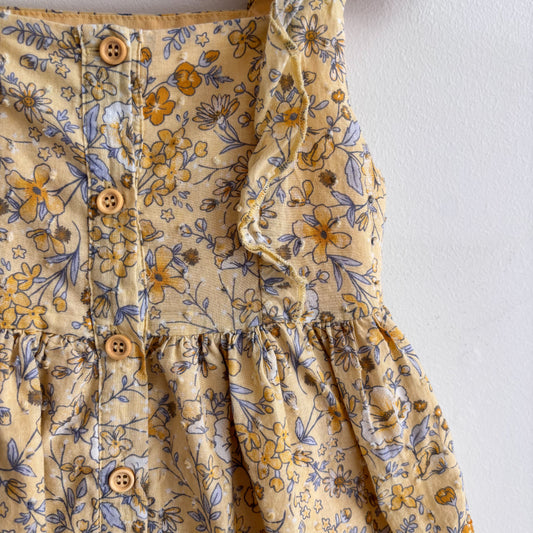 Yellow Floral Dress (3T)