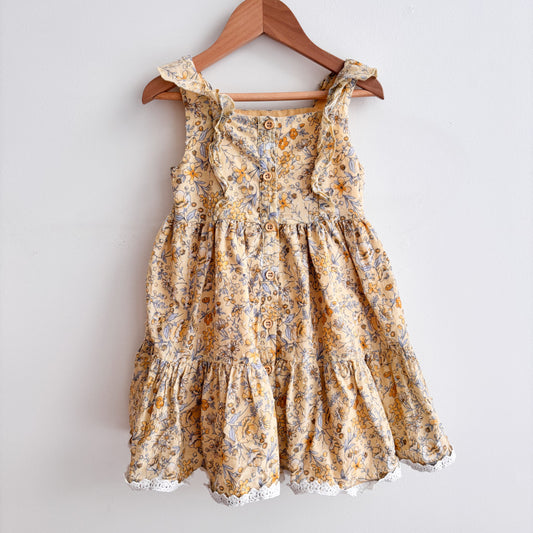 Yellow Floral Dress (3T)