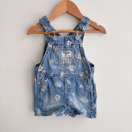 Floral Shortalls (3-6M)