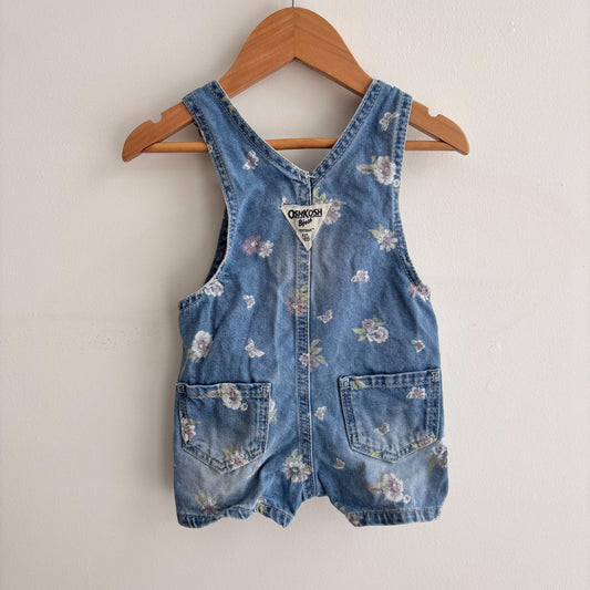 Floral Shortalls (3-6M)