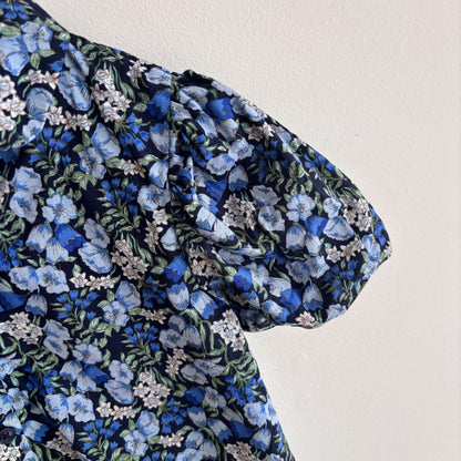 Blue Floral Blouse (7Y)