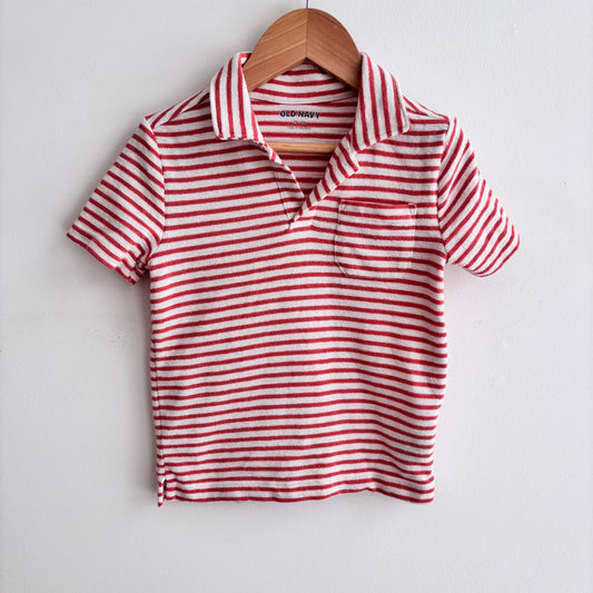 Coral Striped Shirt (2T)