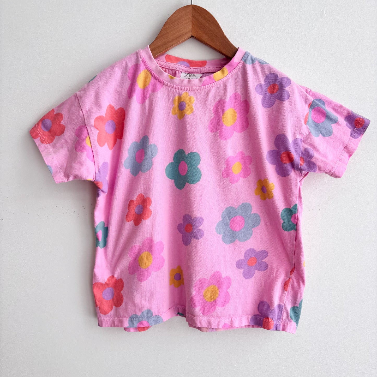 Pink Flower Tshirt (5-6Y)