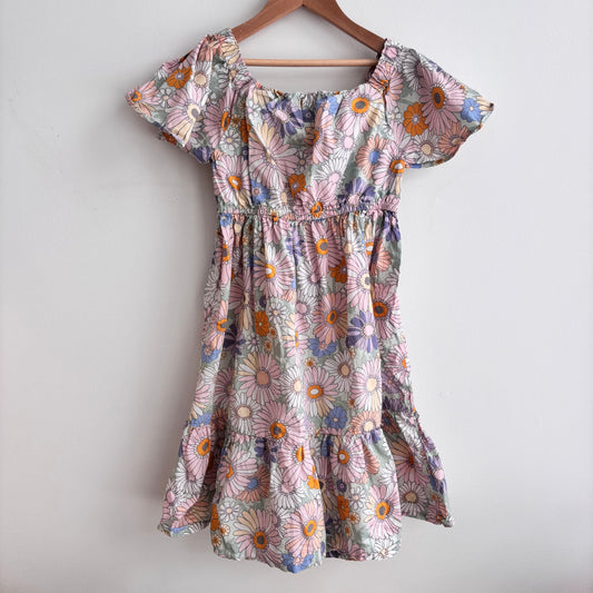 Pastel Flower Print Dress (8-9Y)