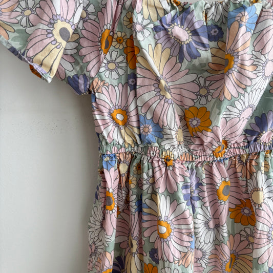 Pastel Flower Print Dress (8-9Y)
