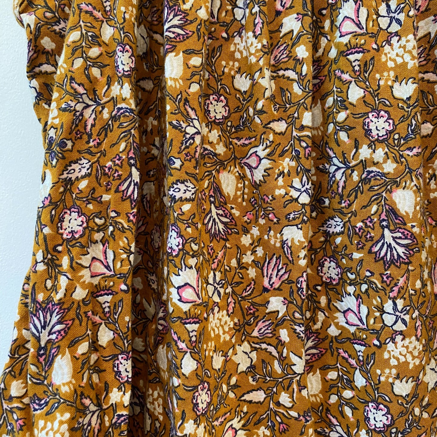 Mustard Floral Dress (8Y)