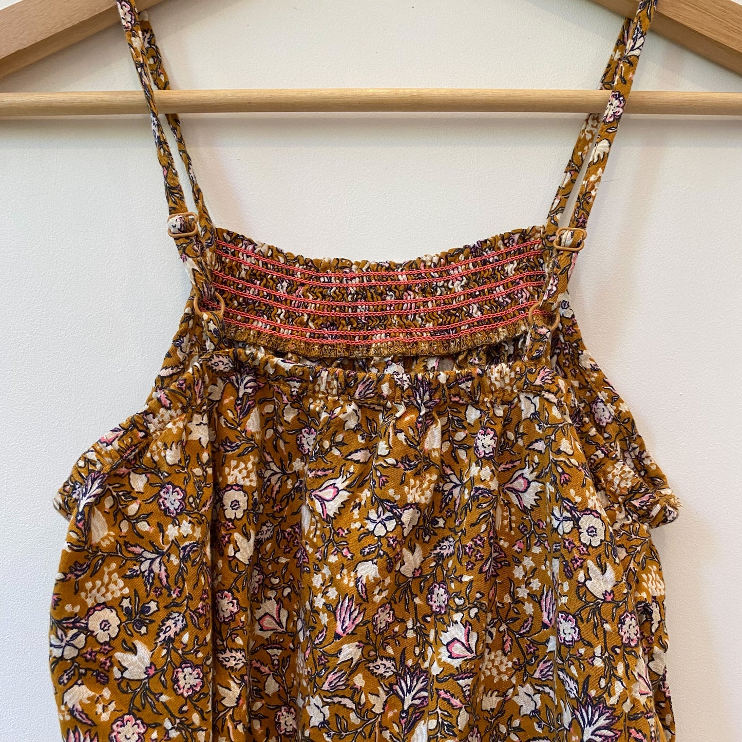 Mustard Floral Dress (8Y)