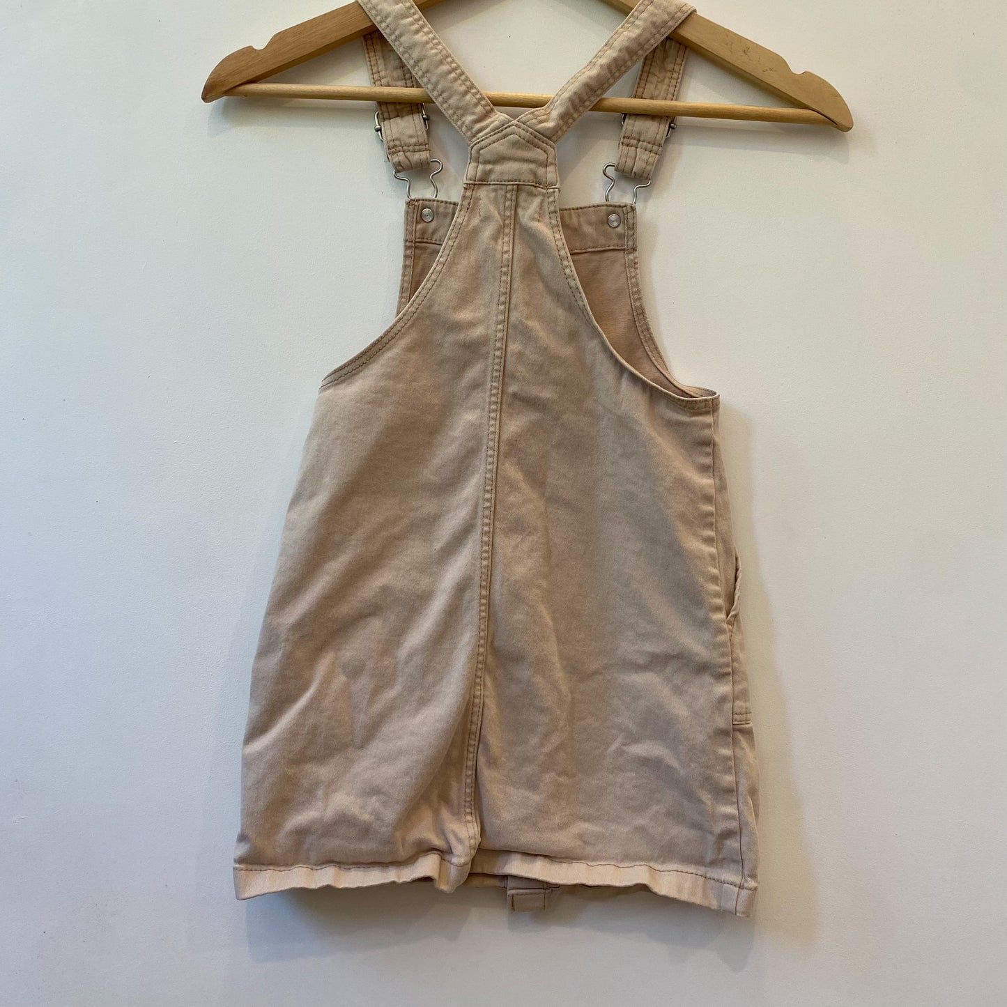 Beige Denim Overall Dress (6X)