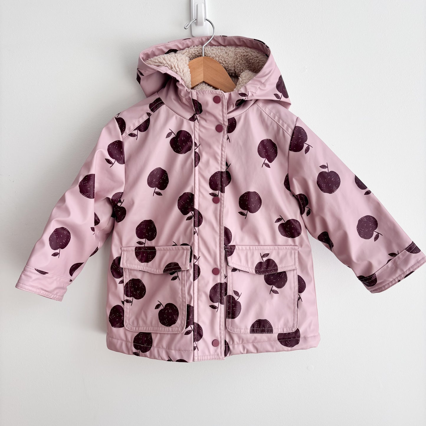 Insulated Apple Rain Coat (3-4Y)