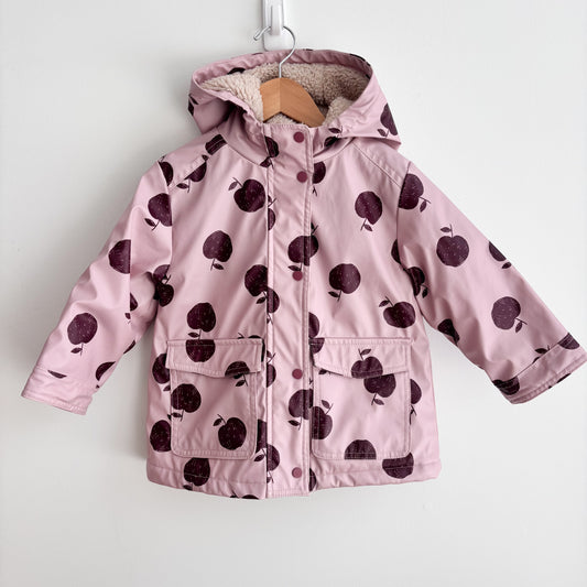 Insulated Apple Rain Coat (3-4Y)