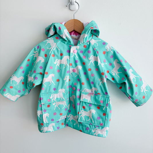PLAY - Turquoise Horse Rain Coat (12-18M)