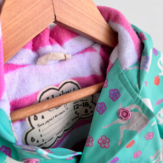 PLAY - Turquoise Horse Rain Coat (12-18M)