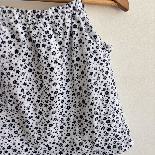 One Piece Navy + White Romper (6-9M)