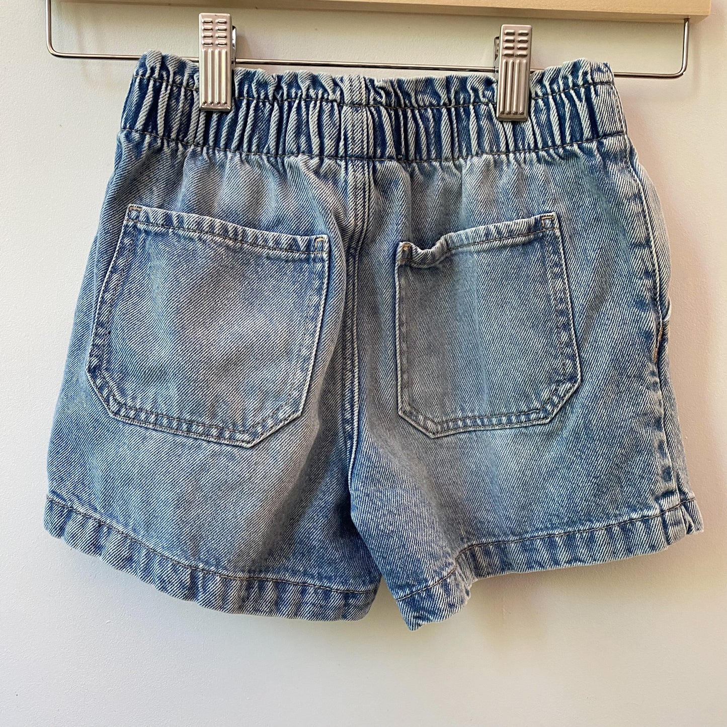 Paperbag Waist Denim Shorts (6X)