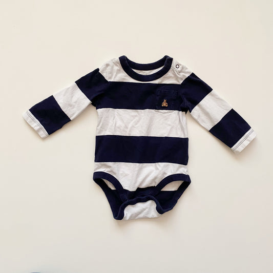 Striped Long Sleeve Bodysuit (6-12M)