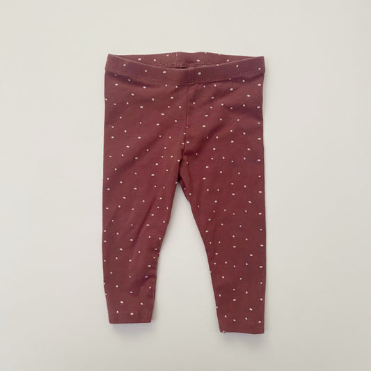 Purple Dot Leggings (9-12M)