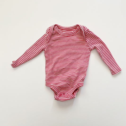 Pink Striped Bodysuit