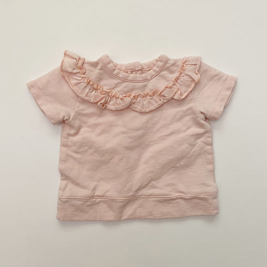 Pink Ruffle Tee